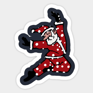 Dancing Santa 8 Sticker